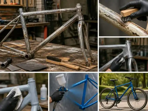 Guía paso a paso para restaurar la pintura de tu bicicleta vieja