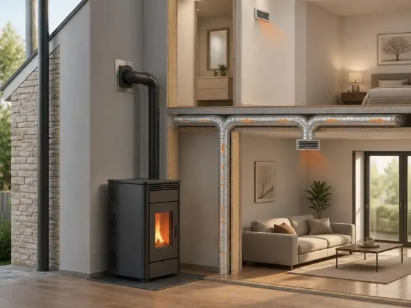 Cómo instalar estufa de pellets canalizable en tu vivienda