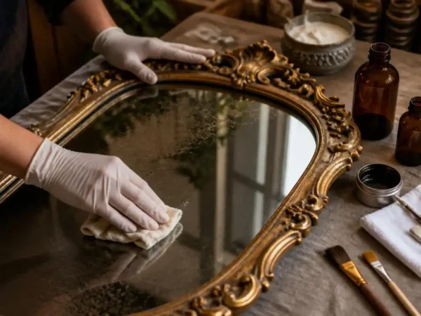 Cómo restaurar espejos antiguos con barniz decorativo