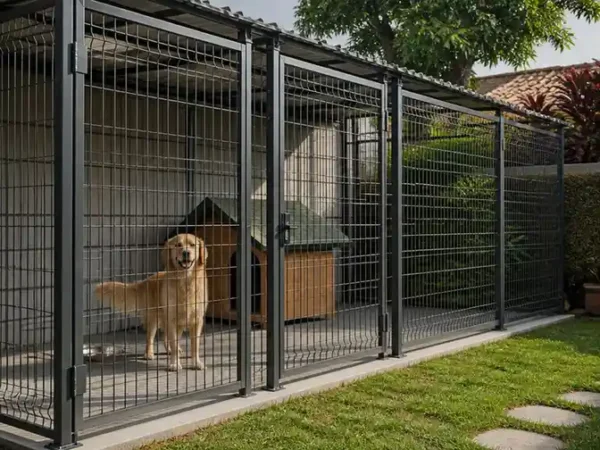 Instalación de cerramientos metálicos para el resguardo canino