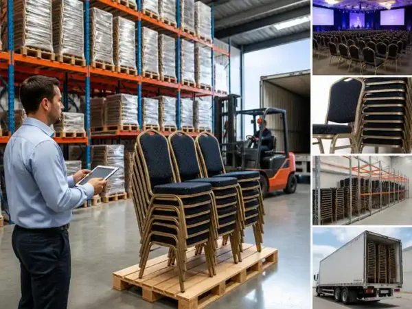 Optimización logística al comprar sillas para eventos al por mayor