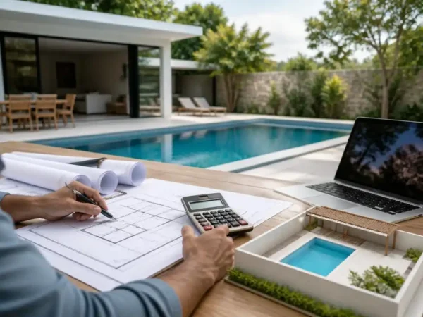 Planificar cuanto cuesta hacer una piscina en casa y sus permisos