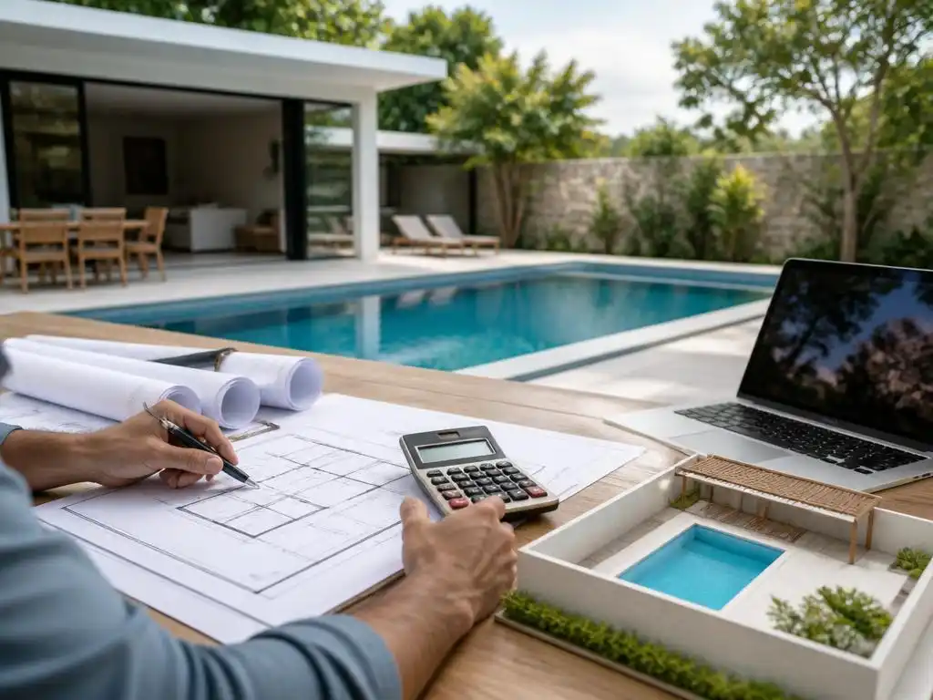 Planificar cuanto cuesta hacer una piscina en casa y sus permisos