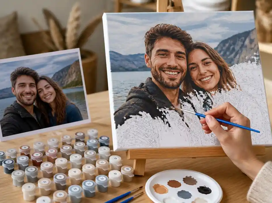 Cómo crear un cuadro pintar por numeros personalizado ideal
