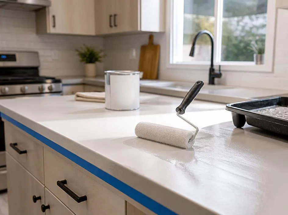 Guía para transformar encimeras de cocina con pintura especializada