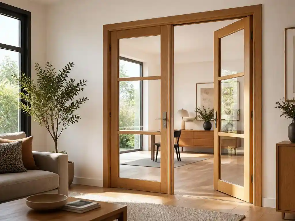 Secretos de diseño con puertas de madera con cristal
